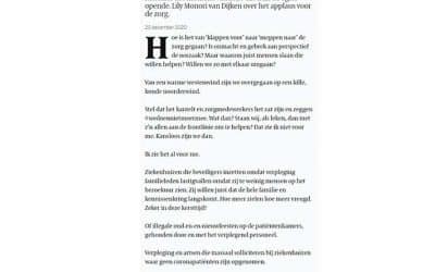 Gastcolumn De Volkskrant 20 december 2020